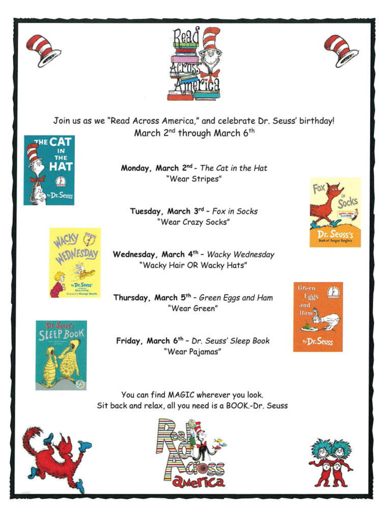 Read Across America Week
