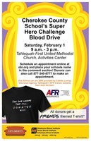 Cherokee County School's Super Hero Blood Drive