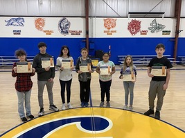 Middle School December Students of the Month